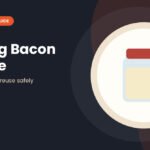 A jar showing how to store bacon grease after straining