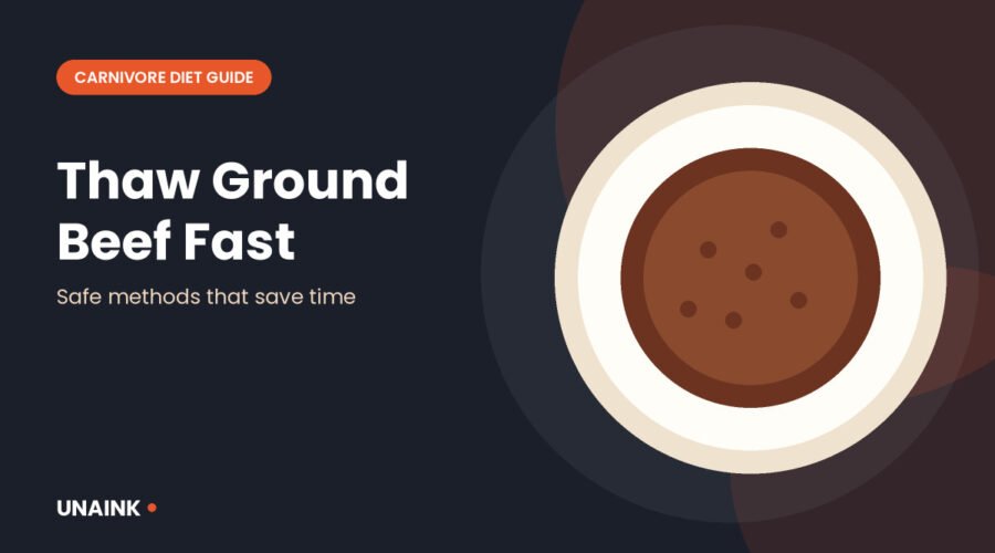 Ground beef in a bag showing how to thaw ground beef quickly